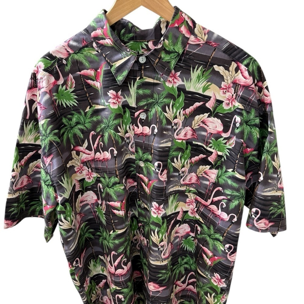 Hummingbird Size XXL Hawaiian Mens Shirt 
Button Up Casual Beach Aloha Tropical